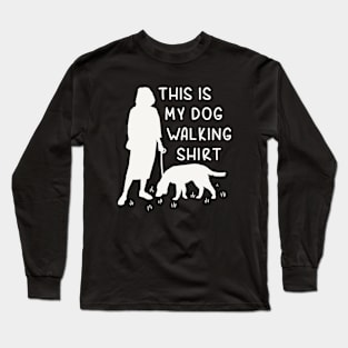 Dog Walking Long Sleeve T-Shirt